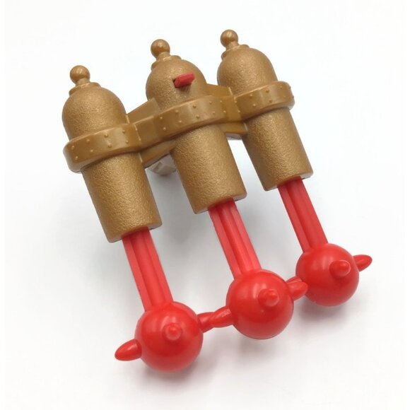 Imaginext Pirate Raider Ship Triple & Gold Wheel Cannons + 4 Cannonball Missiles - Picture 4 of 6